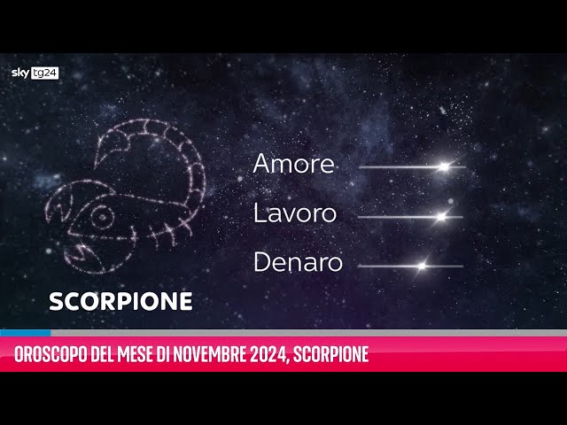 ⁣Oroscopo del mese di Novembre 2024, Scorpione