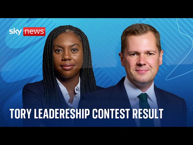 ⁣Watch live: Conservative Party leadership content results