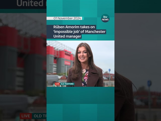 ⁣Rúben Amorim takes on ‘impossible job’ of Manchester United manager #itvnews #shorts