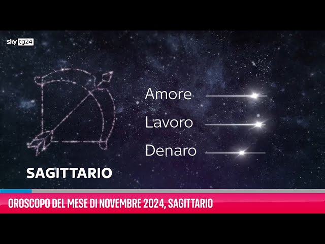 ⁣Oroscopo del mese di Novembre 2024, Sagittario