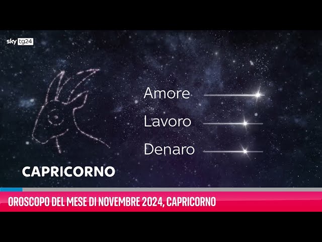 ⁣Oroscopo del mese di Novembre 2024, Capricorno