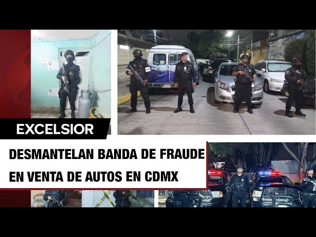 ⁣Desmantelan banda dedicada al robo y fraude en venta de autos a través de redes en CDMX