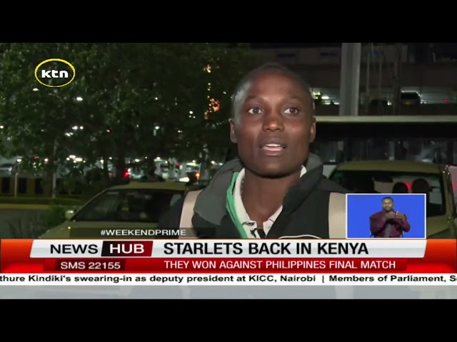 Harambee Starlets back in the country after competimg in the Pink League Cup tourney in Turkey