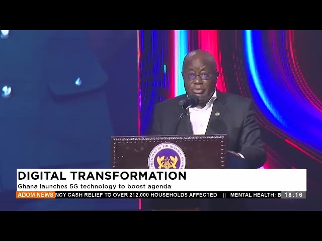 ⁣Ghana launches 5G technology to boost agenda - Adom TV Evening News (01-11-24)