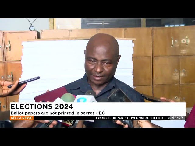 ⁣Ballot papers are not printed in secret -  EC - Adom TV Evening News (01-11-24)