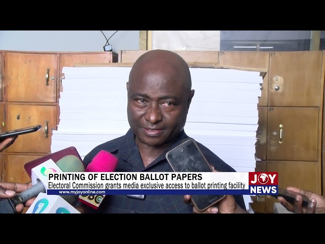 ⁣Electoral Commission grants media exclusive access to ballot printing facility.#ElectionHQ