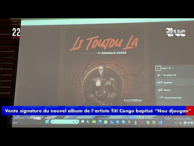 ⁣Culture: Vente signature du nouvel album de l’artiste Titi Congo baptisé “Nou djougan” à Aïoli Resta