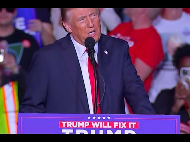 ⁣LIVE: Former President Donald Trump speaks at campaign rally in Milwaukee, WI