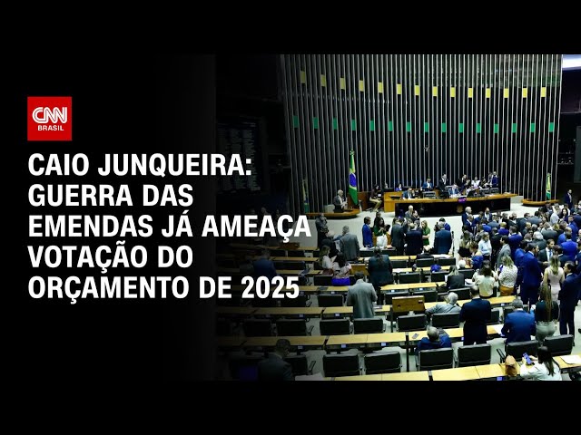 ⁣Caio Junqueira: Guerra das emendas já ameaça votação do Orçamento de 2025 | CNN Arena