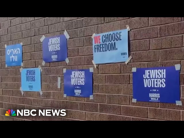 ⁣Both campaigns compete for Jewish voters in Pennsylvania