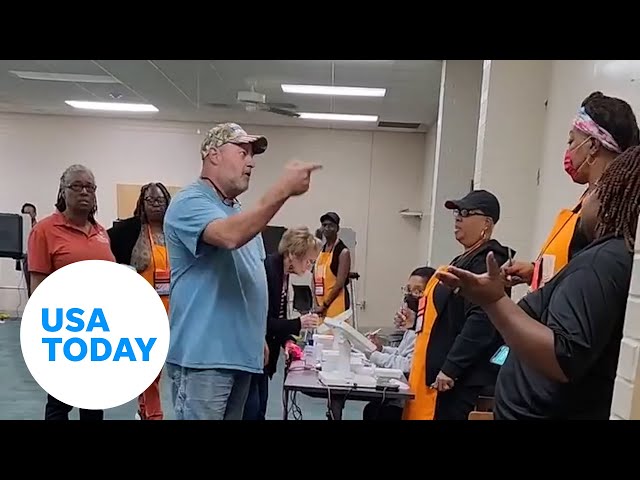 ⁣'Let's go, Brandon' voter cusses out poll workers | USA TODAY