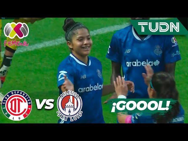 ⁣¡Super pase de Woch y Román no perdona! | Toluca 1-0 Atl San Luis | Liga Mx Femenil AP2024-J17|TUDN