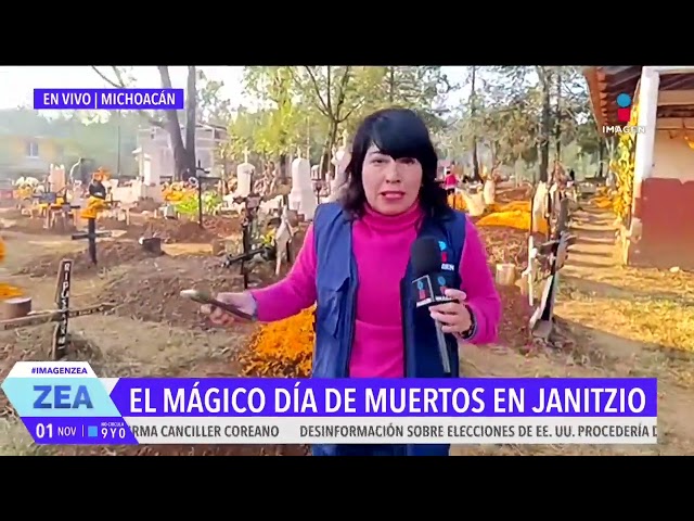 ⁣Día de Muertos: Familias michoacanas alistan las tumbas de sus seres queridos en Pátzcuaro | Zea