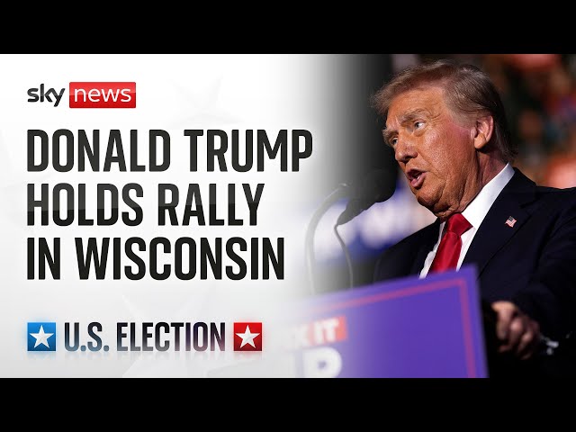 ⁣Watch live: Donald Trump holds rally at Milwaukee's Fiserv Forum