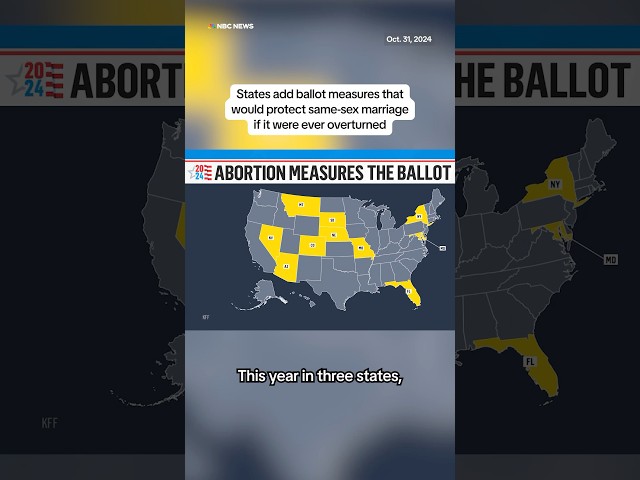 ⁣States add ballot measures that would protect same-sex marriage if it were ever overturned