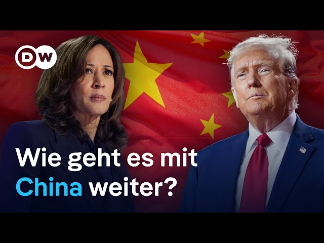 ⁣Die US-Präsidentschaftskanditen und der Handel mit China | DW Nachrichten