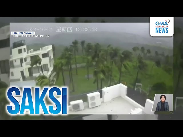 ⁣2 patay sa pananalasa ng Typhoon Kong-Rey sa Taiwan; itinuturing na pinakamalaking... | Saksi