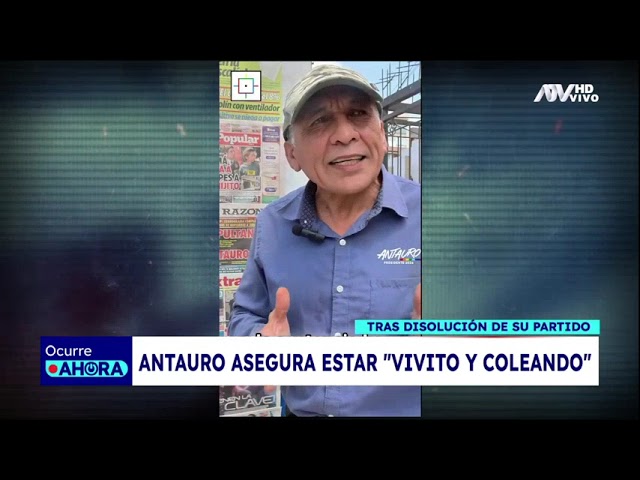 ⁣Antauro Humala tras disolución de su partido: "Estamos vivitos y coleando"