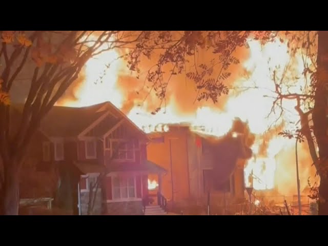 ⁣Police treating fire that damaged several homes in Edmonton as suspicious