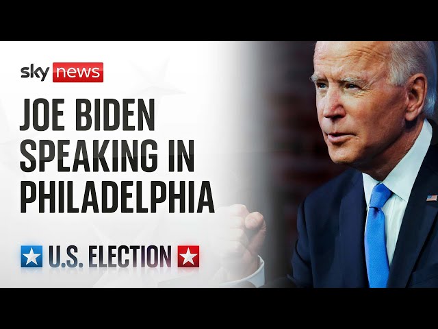 ⁣Joe Biden speaking in Philadelphia about his administration's support for unions