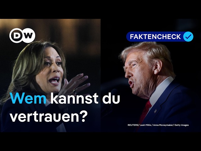 ⁣Faktencheck: Trump vs. Harris – was kann man glauben?  | DW Nachrichten