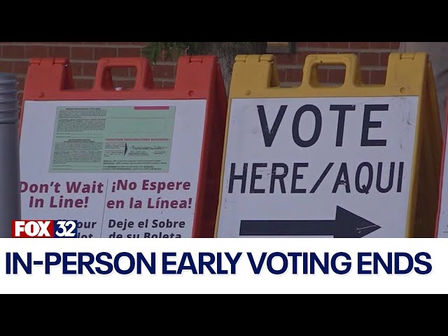 ⁣Early in-person voting ends in key battleground states