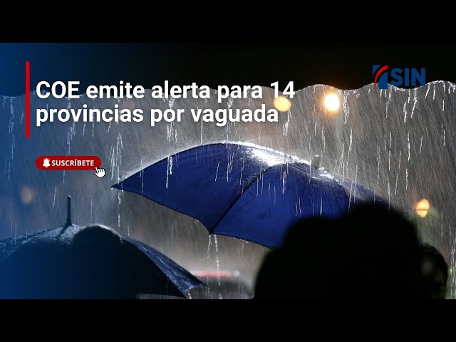 ⁣COE emite alerta para 14 provincias por vaguada