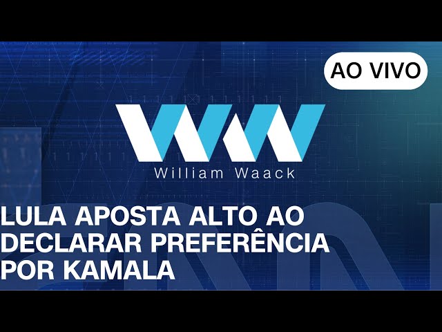 ⁣AO VIVO - WW - LULA APOSTA ALTO AO DECLARAR PREFERÊNCIA POR KAMALA - 01/11/2024