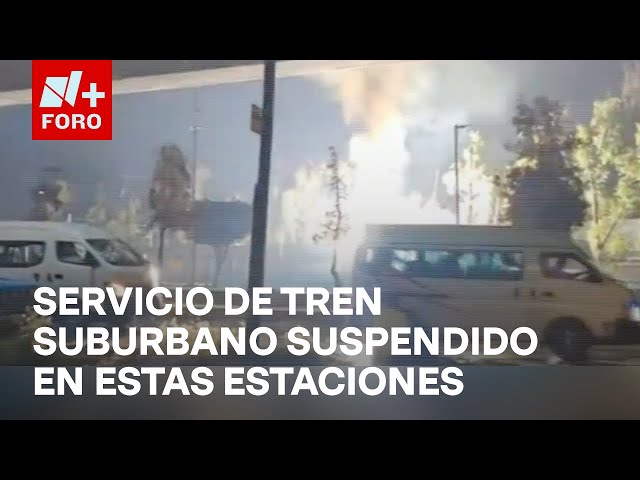 Cortocircuito en Tren Suburbano, ¿qué estaciones no tienen servicio? - En Una Hora