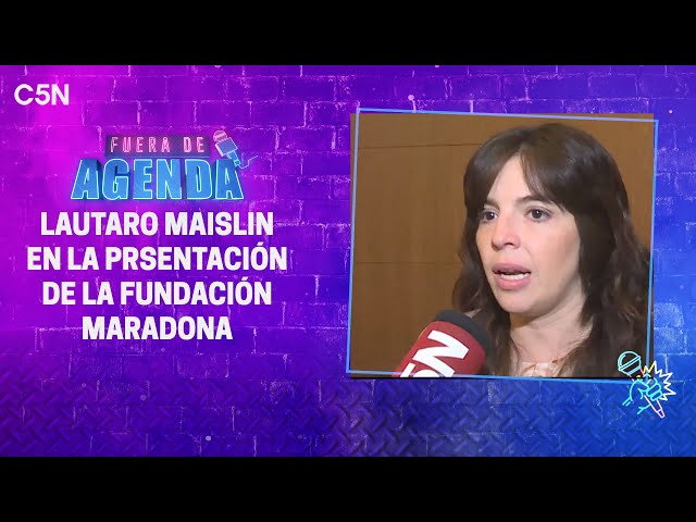 ⁣FUERA DE AGENDA en el lanzamiento de la FUNDACIÓN MARADONA