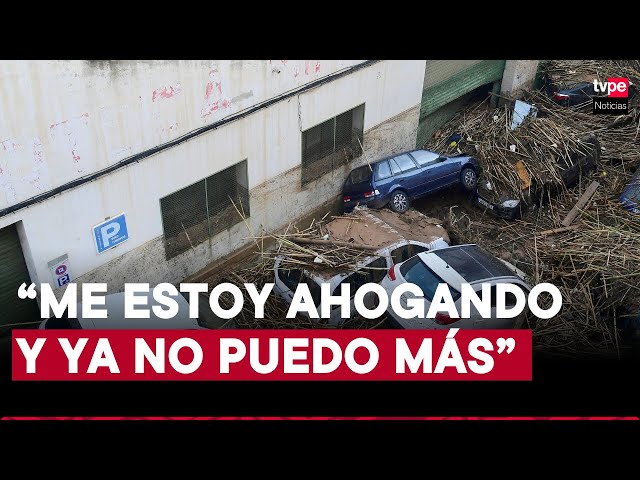 ⁣Inundaciones en España: desgarrador audio de mujer a punto de morir ahogada en Valencia