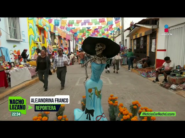 ⁣Así se encuentra Mixquic, Tláhuac, durante la noche del Día de Muertos | Noticias con Nacho Lozano