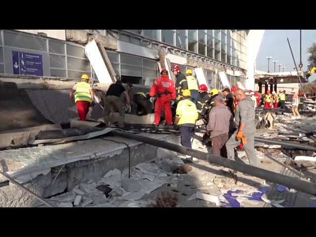 ⁣Roof collapse at Serbian railway station kills at least 14