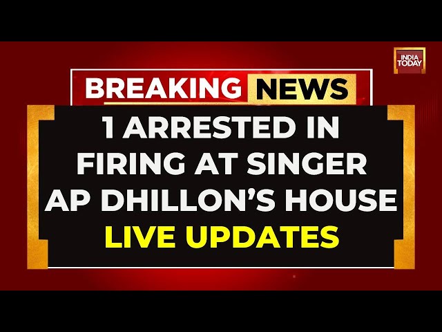 ⁣AP Dhillon House Firing News LIVE: 1 Arrested, Arrest Warrant Issued Against Another Accused