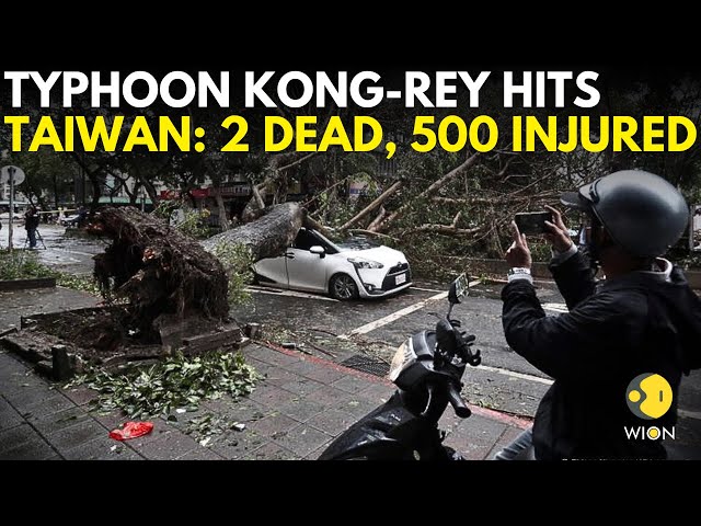 ⁣Typhoon Kong-Rey LIVE: Taiwan Cleans Up After Typhoon Kong-Rey Passes Near Chinese Coast | WION LIVE