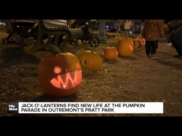 ⁣Jack-O'-Lanterns find new life at the pumpkin parade in Outremont