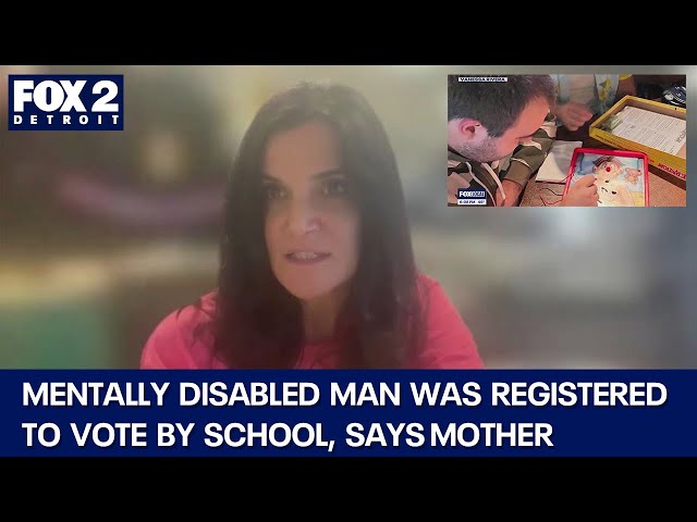 ⁣Mother of mentally disabled son says his school registered him to vote