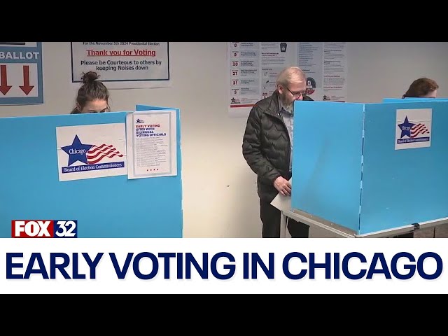 ⁣Long lines reported at early voting sites in Chicago