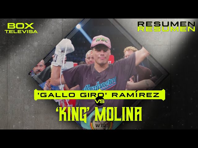 ⁣RESUMEN | Javid ‘Gallo Giro’ Ramírez vs Carlos ‘King’ Molina | Peso Medio | TUDN