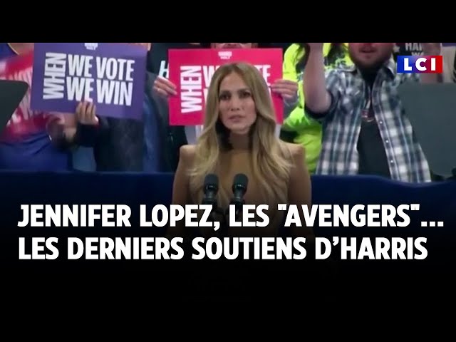 ⁣États-Unis : Jennifer Lopez, les "Avengers"... Kamala Harris engrange ses derniers soutien