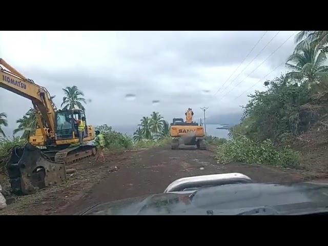 ⁣Les travaux de la route Mtsagadjuwo Foumbouni