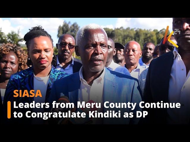 ⁣Leaders from Meru County Continue to Congratulate Kindiki as Deputy President