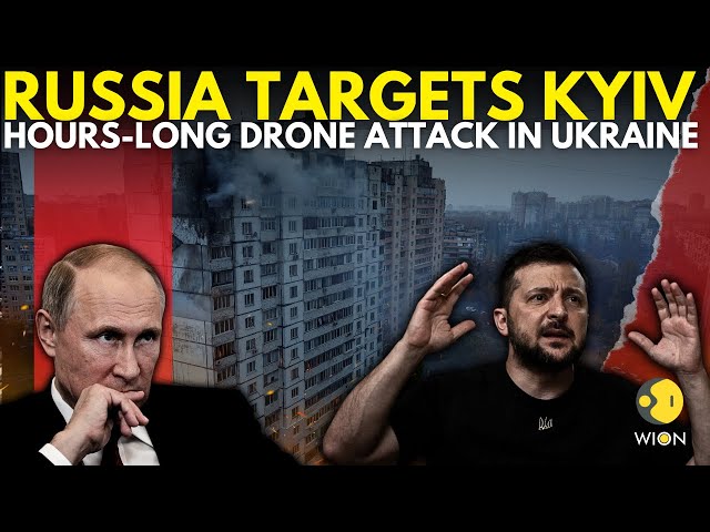 ⁣Russia-Ukraine War: Russian Drone Flies Over Kyiv During Hours-Long Air Attack | Putin | WION LIVE