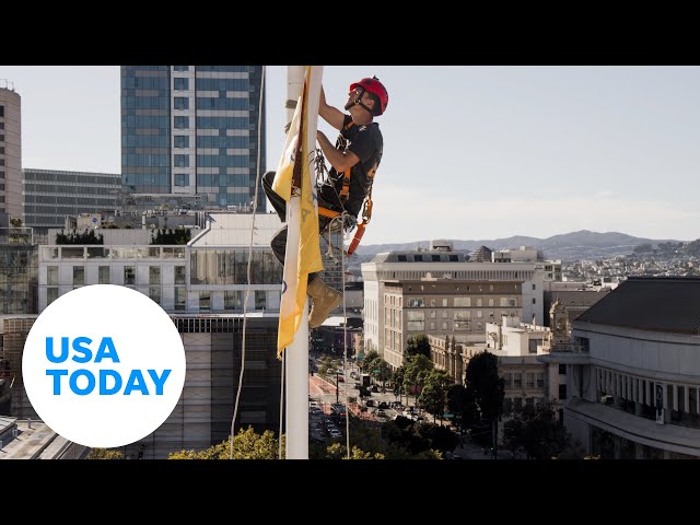 ⁣Steeplejacks: Where climbing tall buildings for repairs is part of the job | USA TODAY