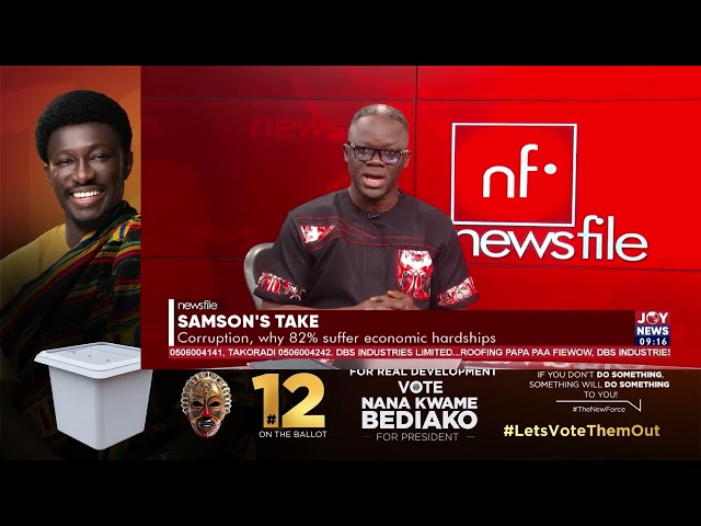 ⁣Samson's Take: Corruption, why 82% suffer economic hardships. #Newsfile