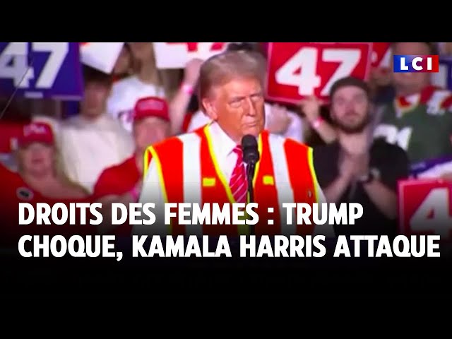 ⁣Droits des femmes : Donald Trump choque, Kamala Harris attaque