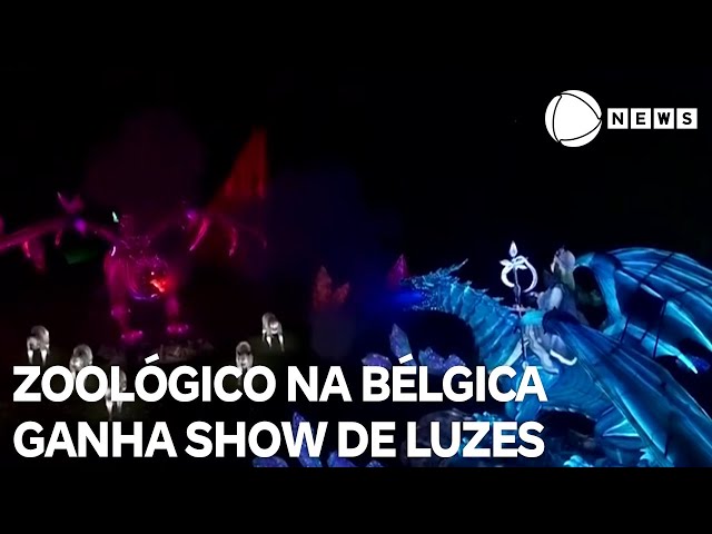 ⁣Zoológico na Bélgica ganha exposição com show de luzes