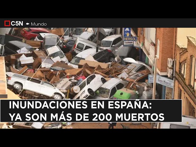 ⁣INUNDACIONES en ESPAÑA: YA SON MÁS de 200 los MUERTOS