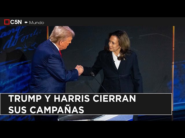 ⁣HARRIS y TRUMP emprenden GIRAS MARATÓNICAS para CERRAR sus CAMPAÑAS