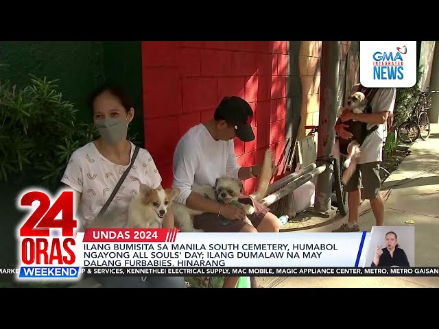 ⁣Ilang bumisita sa Manila South Cemetery, humabol ngayong All Souls' Day; Ilang... | 24 Oras Wee